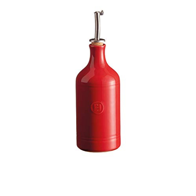 Emile Henry Oil Cruet Bottle, Burgundy 450 Ml