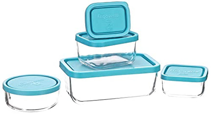 Bormioli Rocco Frigoverre Set of 5�Glass Food Storage Container Transparent 388840-SK5 Transparent