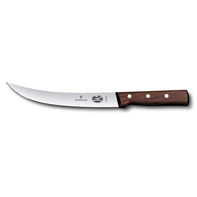 Victorinox 8-Inch Curved Breaking Knife with Rosewood Handle