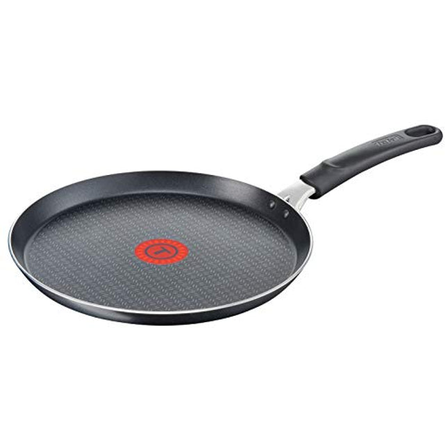 Tefal Elegance Aluminium Crepe Pan, Aluminium, Black, 43 x 25,8 x 5,5 cm
