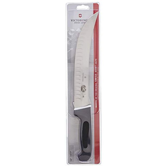 Victorinox Fibrox 10-Inch Curved Cimeter Knife with Granton Edge