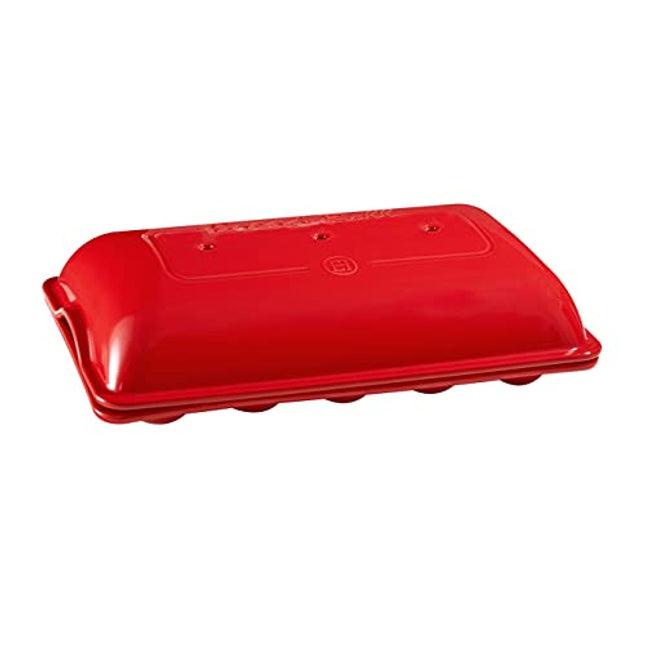 Emile Henry Burgundy 5 Mini-Baguettes Baker Red Grand Cru