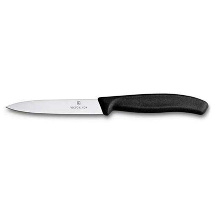 Victorinox Paring Knife In Fresh Colors - Swiss Classic Paring Knife - Black - Blade 10 Cm