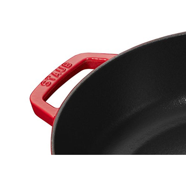 Staub 40511-474-0 Roaster With Chistera, 28 Cm, Cast Iron, Cherry