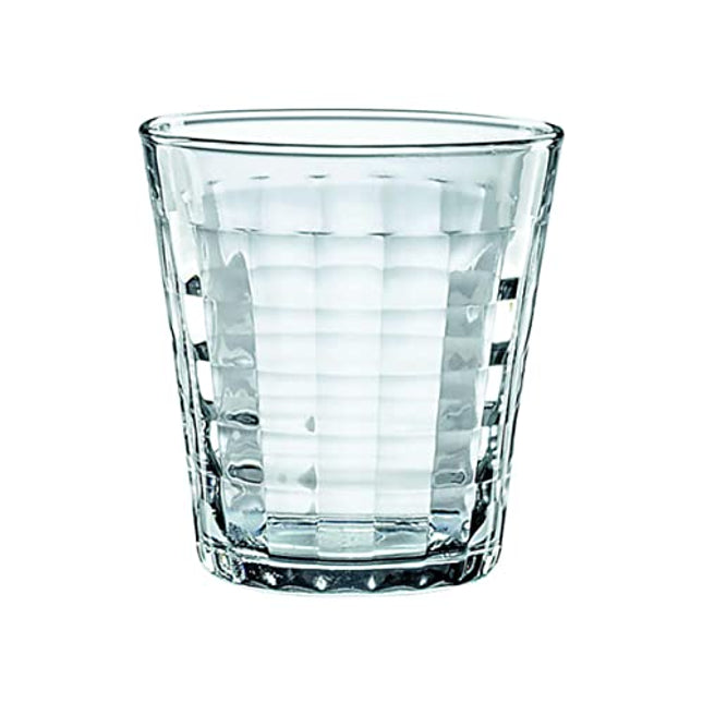Duralex Prisme Clear Tempered Glass, 7.75 oz (pack of 6)