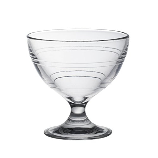 Duralex Made In France Gigogne Glass Ice Cream Cup (Set of 6), 8.75 oz, Clear