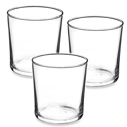 Bormioli Rocco Bodega Collection Glassware � Set Of 12 Medium 12 Ounce Drinking Glasses For Water, Beverages & Cocktails � 12oz Clear Tempered Glass Tumblers