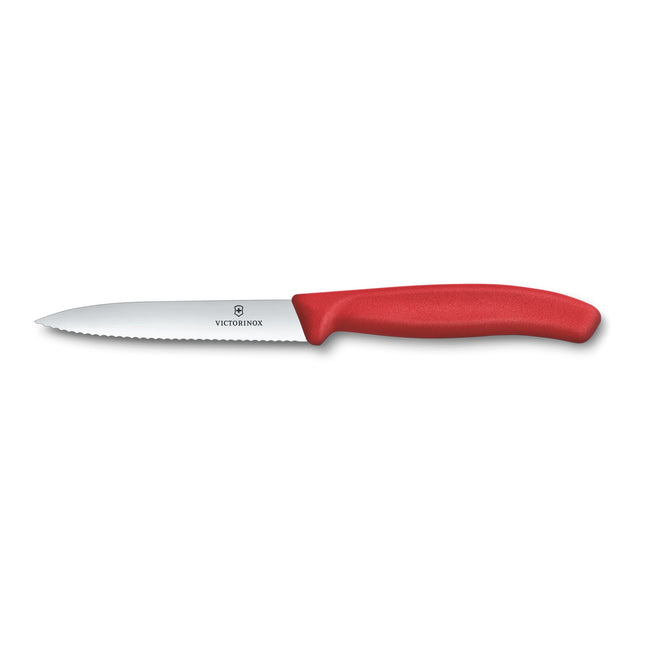 Victorinox Swiss Classic Paring Knife 4 in, serrated edge, red (6.7731)