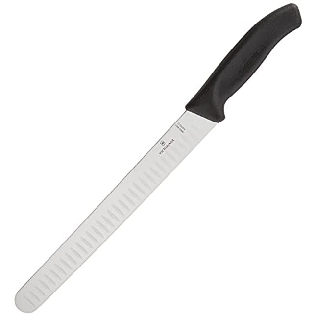 Victorinox 10.25 Inch Swiss Classic Slicing Knife with Granton Blade