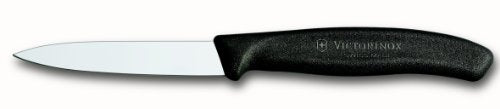 Victorinox Paring Knife In Fresh Colors - Swiss Classic Paring Knife - Black - Blade 8 Cm