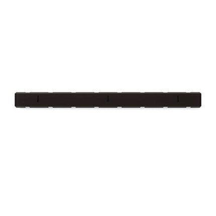 Umbra Flip Wall Mounted Floating Rack Modern, Sleek, Space-Saving Hanger with Retractable Hooks to Hang Coats, Scarves, Purses and More, 8, Espresso