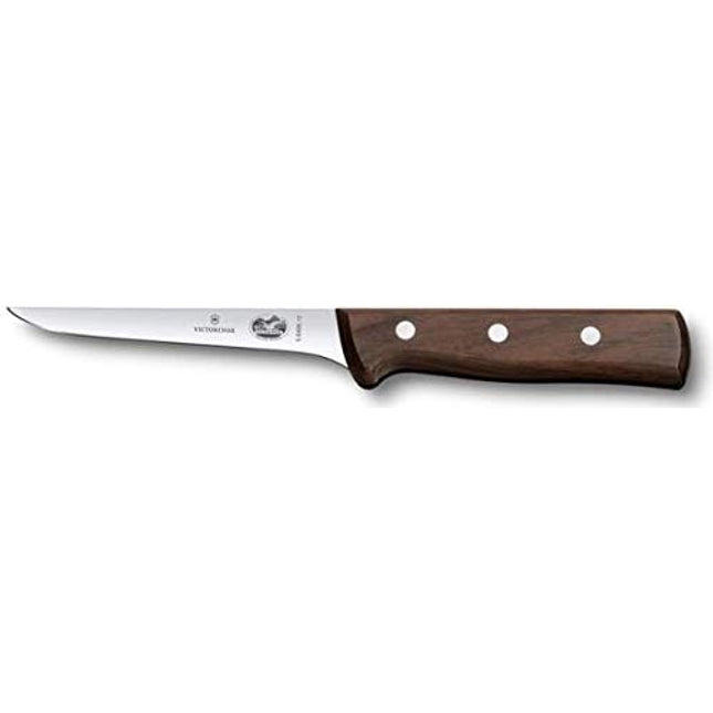 Victorinox Swiss Army Cutlery Rosewood Straight Boning Knife, 5-Inch