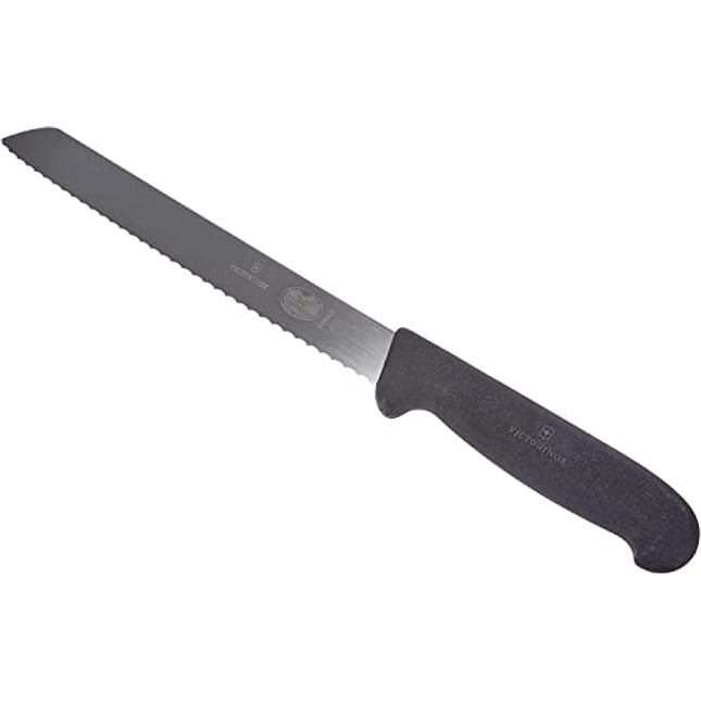 Victorinox Fibrox 8-Inch Serrated Bread Knife with Black Handle
