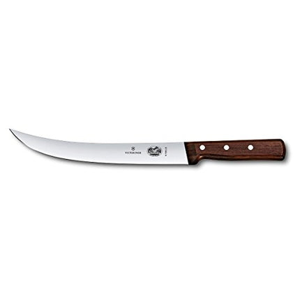 Victorinox 10-inch Curved Breaking Knife with Rosewood Handle