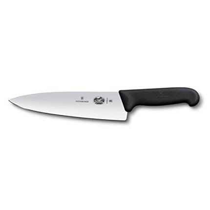 Victorinox Ergonomically Designed Carving Knife - Fibrox Carving Knife Extra Wide - Black - 20 Cm
