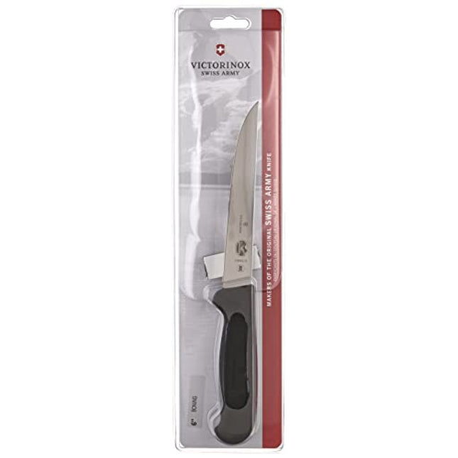 Victorinox Fibrox Pro 6-inch Extra- Wide Boning Knife, Black