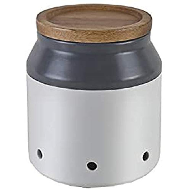 Jamie Oliver Garlic Keeper, Ceramic White/Blue, 11.1 X 11 X 12 Cm