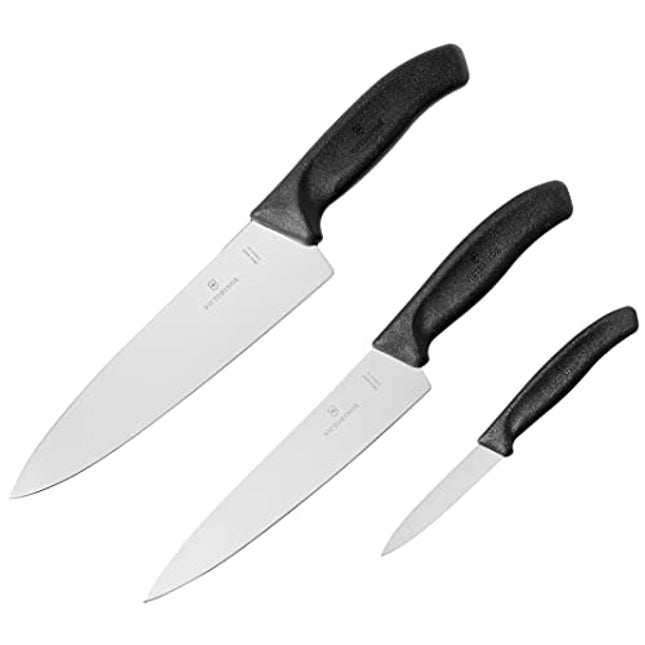 Victorinox 6.8063.20-X1 Swiss Classic 3-Piece Chef'S Set, 3-Inch, Black
