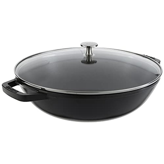 STAUB Cast Iron Perfect Pan, 4.5-quart, Black Matte