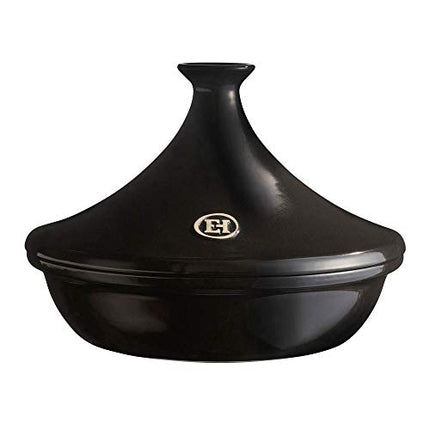 Emile Henry Made In France Flame Tagine, 3.7 Quart, Charcoal,795632