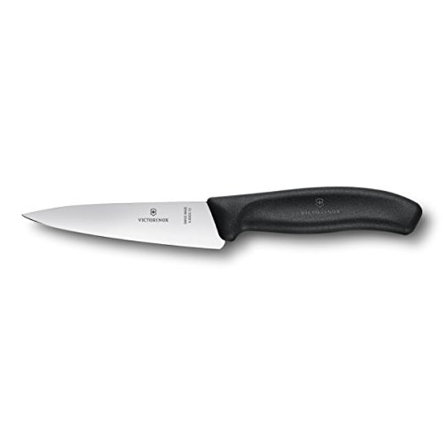 Victorinox Black Swiss Classic Chef's 5" Straight Blade 1" width at handle, 5 Inch