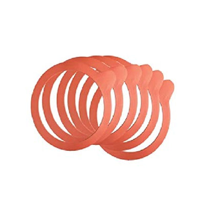 Weck 100mm Rubber Seals / Rings (Set of 10). Fits WECK Models 739 740 741 742 743 744 745 748. Red