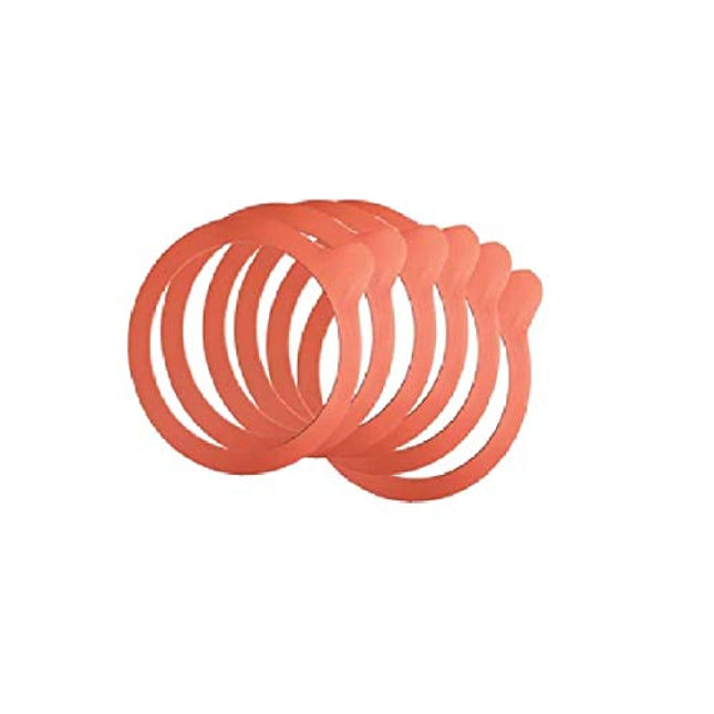 Weck 100mm Rubber Seals / Rings (Set of 10). Fits WECK Models 739 740 741 742 743 744 745 748. Red