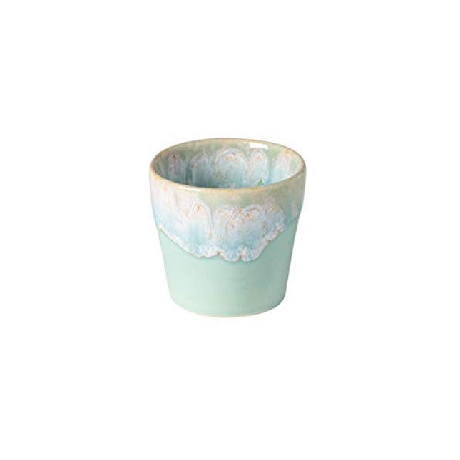 COSTA NOVA Stoneware Ceramic Dish Grespresso Collection Espresso Cups 2-Piece Set, 3 oz (Aqua)