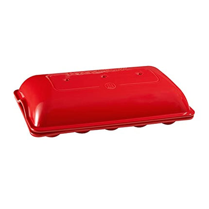 Emile Henry Burgundy 5 Mini-Baguettes Baker Red Grand Cru