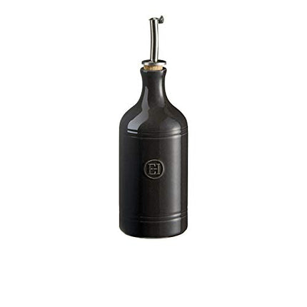 Emile Henry Oil Cruet Bottle, Charcoal 450 Ml