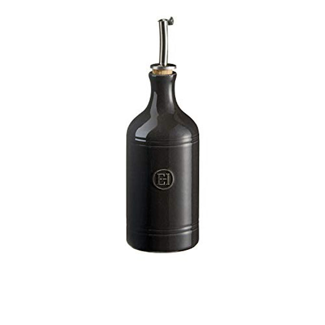 Emile Henry Oil Cruet Bottle, Charcoal 450 Ml