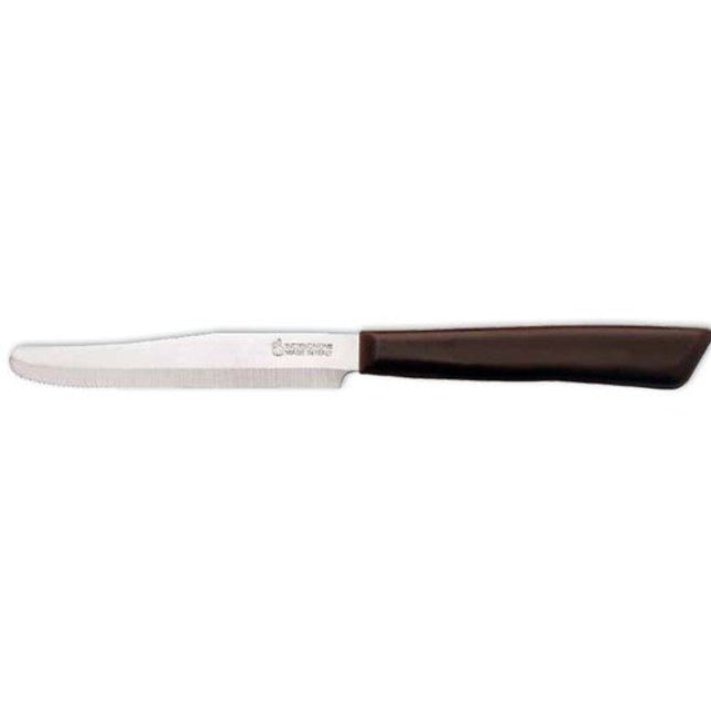 6 Kitchen Knifes (Knives) - Italian Stainless Steel Vegetable/Steak/Table Knife Cutlery (Brown)
