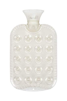 Fashy Circle Pattern Hot Water Bottle - Semitransparent White 1.2 L
