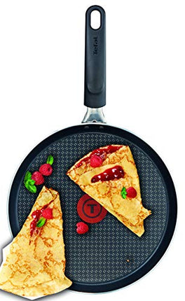 Tefal Elegance Aluminium Crepe Pan, Aluminium, Black, 43 x 25,8 x 5,5 cm