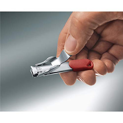 Victorinox Unisex Nail Clipper, Lanyard Hole BlisterNail Clipper SS Red Lanyard Hole Blister, SS, Red, Standard
