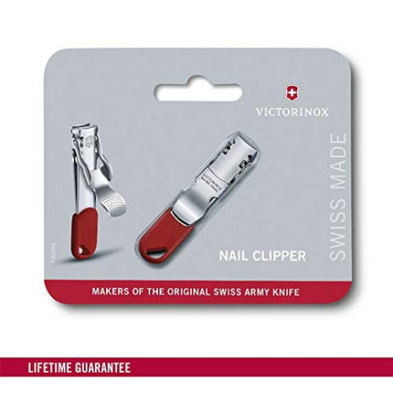 Victorinox Unisex Nail Clipper, Lanyard Hole BlisterNail Clipper SS Red Lanyard Hole Blister, SS, Red, Standard