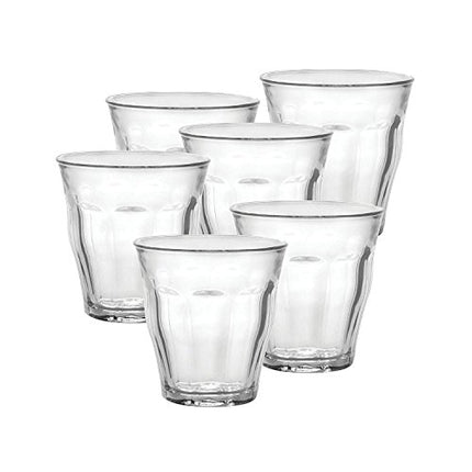 Duralex, Clear 25 cl Picardie Tumbler, Pack of 6, Glass, 1 Count (Pack of 1)