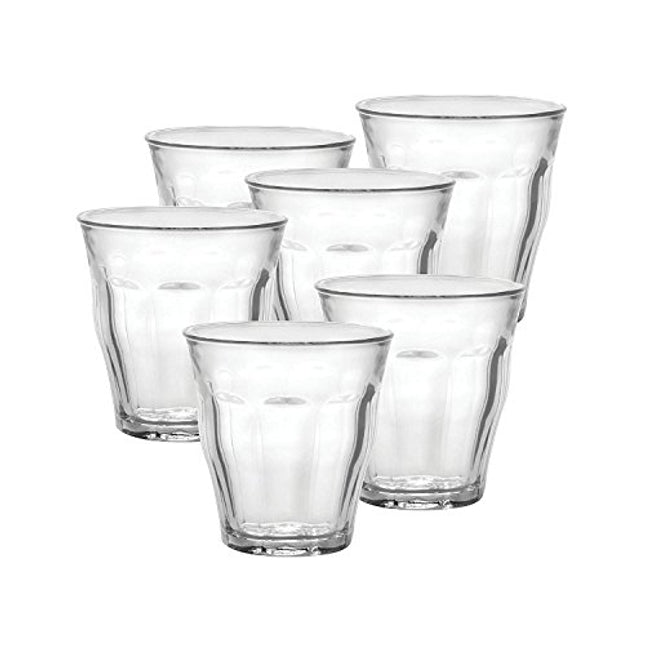 Duralex, Clear 25 cl Picardie Tumbler, Pack of 6, Glass, 1 Count (Pack of 1)