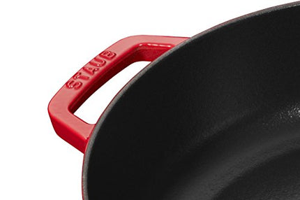 Staub 40511-474-0 Roaster With Chistera, 28 Cm, Cast Iron, Cherry