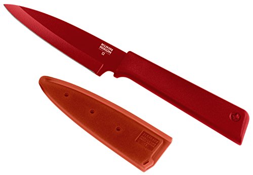 Kuhn Rikon Colori+ Paring Knife, 4", Red