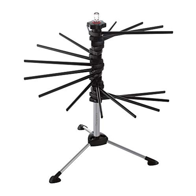 Marcato Atlas Pasta Drying Frame Rack Tacapasta Steel And Polycarbonate Collapsible Black