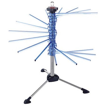 Marcato Atlas Pasta Drying Rack, Tacapasta, Made In Italy, Steel And Polycarbonate, Collapsible, Blue