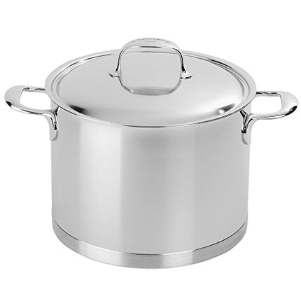 Demeyere Atlantis 7-Ply Stainless Steel Stock Pot, 8.5 Quarts, Silver