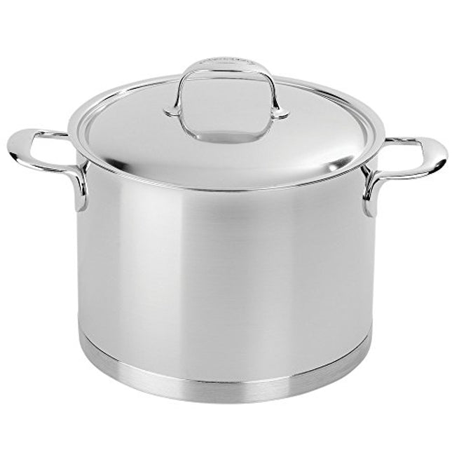 Demeyere Atlantis 7-Ply Stainless Steel Stock Pot, 8.5 Quarts, Silver