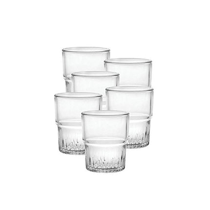Duralex Empilable water glass 160ml, stackable, without filling mark, 6 Glasses