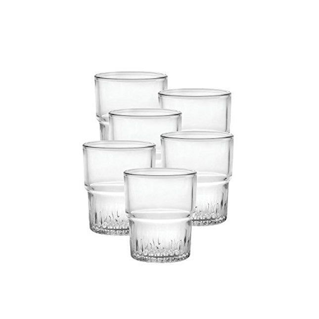 Duralex Empilable water glass 160ml, stackable, without filling mark, 6 Glasses