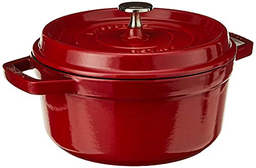 Staub Cast Iron 2.75-Qt Round Cocotte - Cherry, Made In France