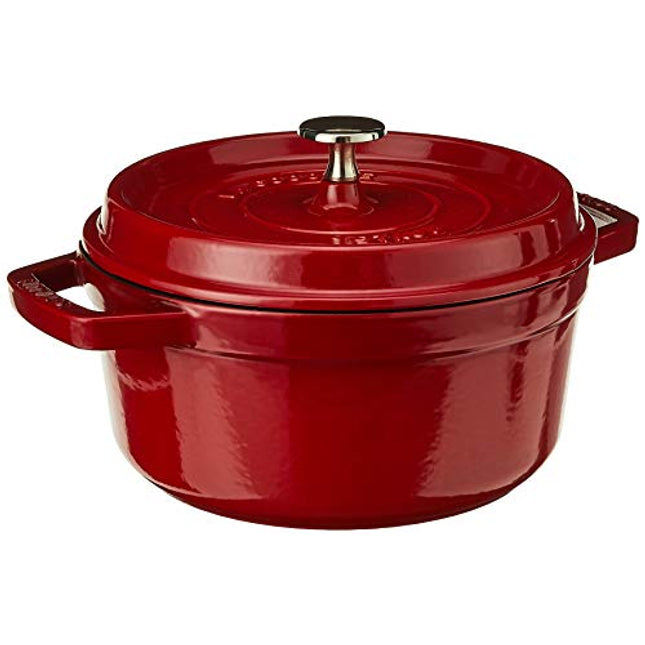 Staub Cast Iron 2.75-Qt Round Cocotte - Cherry, Made In France