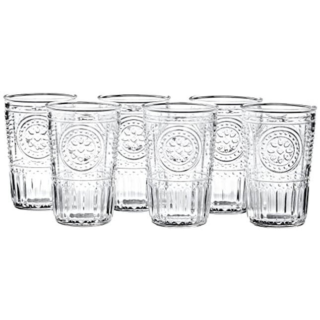 Bormioli Rocco - Romantic - Set Of 6 Glasses - 30.5Cl - Clear Glass-B
