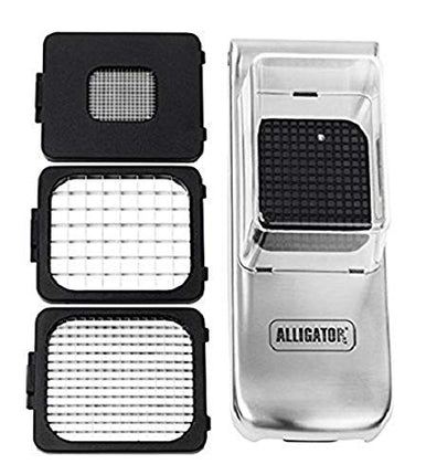 Alligator Vegetable Chopper Stainless Steel Construction and Sharpest Steel Blades - Professional Grade Chopper